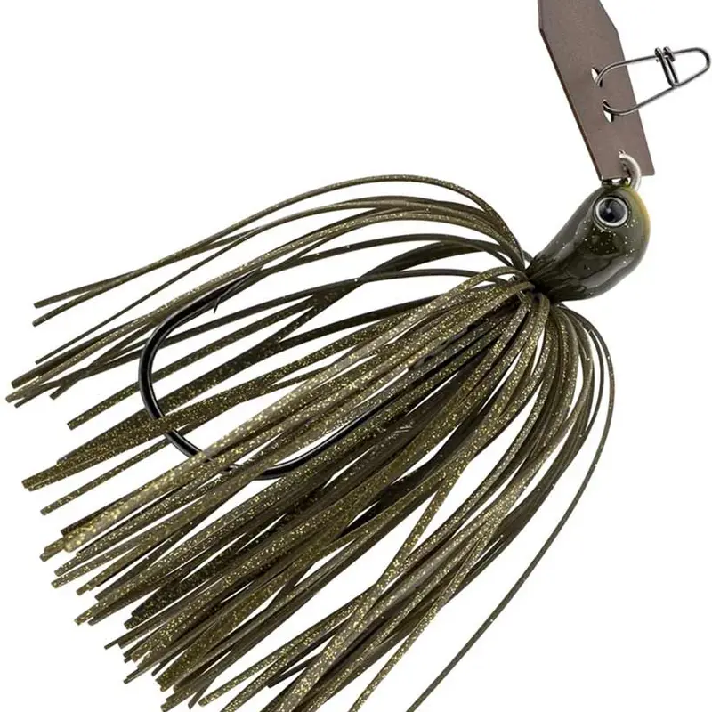 Z-Man ChatterBait Jack Hammer Bladed Bass Jig Lures - 1/2 oz, Pro-Level Chatter, Chartreuse White, Outdoor Fishing Equipment
