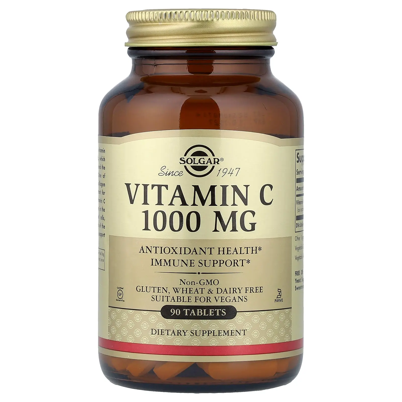 Solgar Vitamin C, 1,000 mg, 90 Tablets