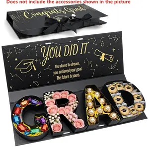 2026 Graduation Letter Gift Box, Customizable Memorial Keepsake Box, Creative DIY Party Candy Snack Container, Congratulations Present Packaging