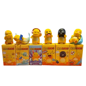 NALONG Mini Milk Dragon Figurines Complete Set for Desk Decor & Stress Relief Toys Adorable Cartoon Design Perfect for Kids Friends & Holiday Gifts Dj Luminous Mini Cartoon Dragon Figurines TV Movie Character Collection - Decoration