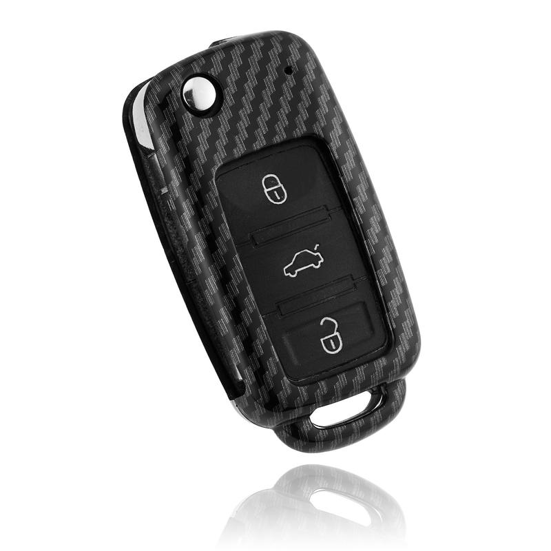 ABS Car Key Case Cover Car Key Protector For Volkswagen VW Polo Golf Passat Tiguan Beetle Caddy T5 Up Eos Skoda Octavia