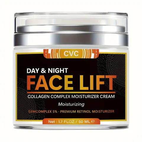 Day & Night Collagen Complex Face & Neck Moisturizer - 5% Retinol Gentle Lightweight Anti-Aging Cream with Hyaluronic Acid, Anti Wrinkle Retinol Moisturizers & Mists for Morning Routine, Hydrating for Adults, 50ML