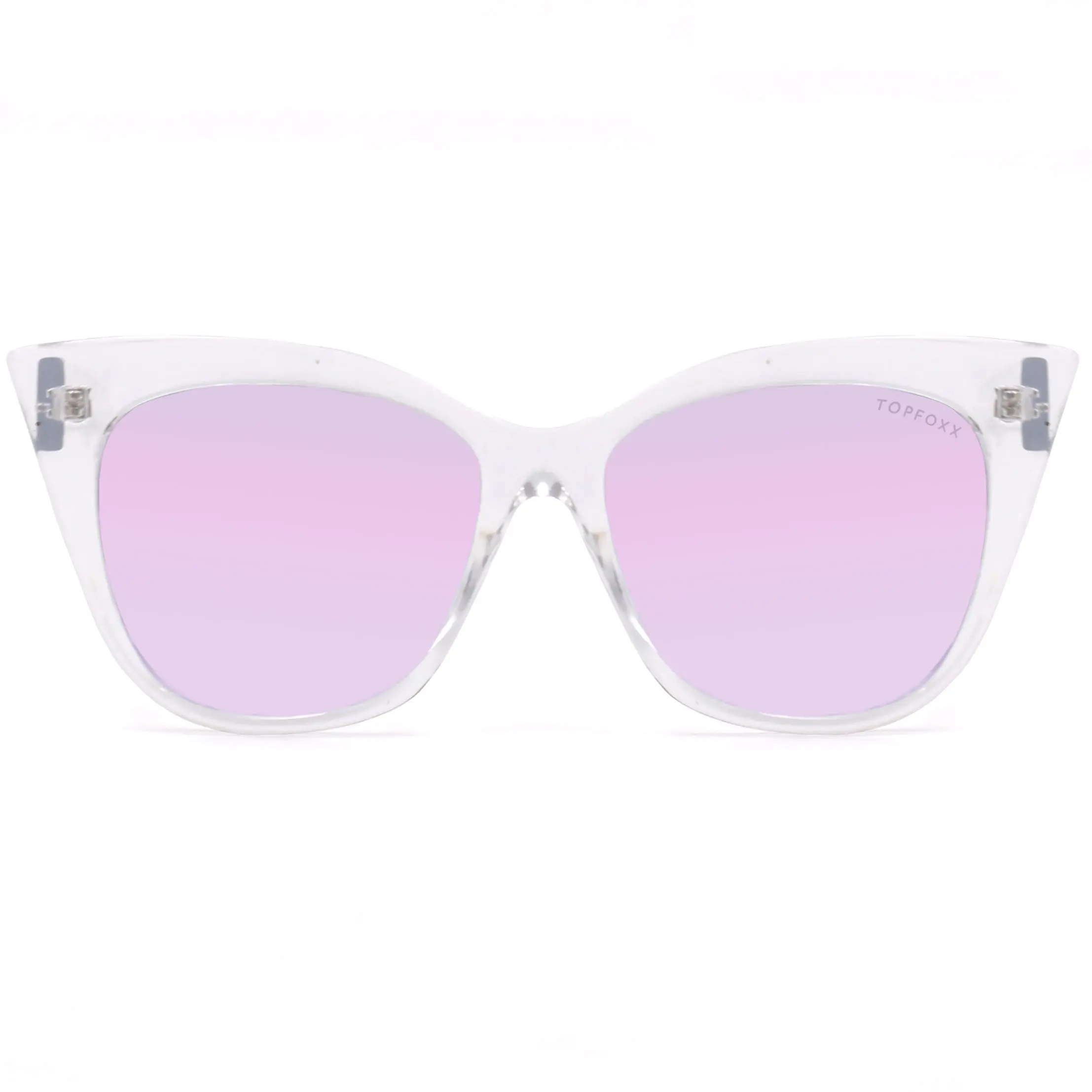 Venice - Clear Purple - Tangle Free Cat Eye Sunglasses - Certified Shatter-Resistant Lenses - UV400 - For Women & Men