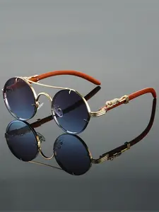 Stylish Summer Round Frame Sunglasses, Lightweight Durable Travel Accessory for Sun Protection, Perfect for Outdoor Activities and Fashion Statement