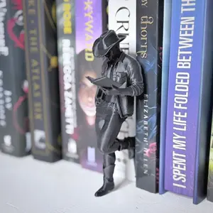Hot Cowboy Reading a Book Bookshelf Decor
