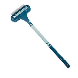 Window Screen Cleaning Brush,2 in 1 Window Screen Cleaner Tool with Squeegee,Mesh Screen Cleaner,Multi-Purpose Cleaning Brush for Patio, Door, Porch Screens