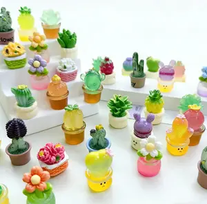 Mystery Mini Succulent Blind Bags | Glow in the Dark Cute Plant Figurines Glow-in-the-Dark Mini Succulent Cactus Blind Bags - Cute Resin Plant Figurines, Mystery Surprise Pocket Toys for Kids, Party Favors & Desk Decor adult fidget