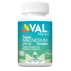 Triple Magnesium Complex – Muscle Relaxation, Sleep & Calm Support | 90 Capsules | VAL MG