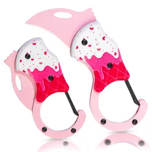 Ice Cream Pocket Knife for Women novelty Knnife Pocket Mini Box Cutter Keychain,Cute Ice Cream Small Pocket Knives for Cutting Rope Packages christmas gifts for her