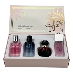 Women's Floral and Fruity Perfume Set, Women's fresh fragrance spray, Valentine's Day Christmas winter gift, 30ml*4(1.0FL.OZ.*4)