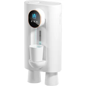 S7 Automatic Mouthwash Dispenser Touchless for Bathroom,  Electric Mouthwash Dispenser with 3  Cups, Rechargeable, LED Screen Displays 3 Dispensing Amounts