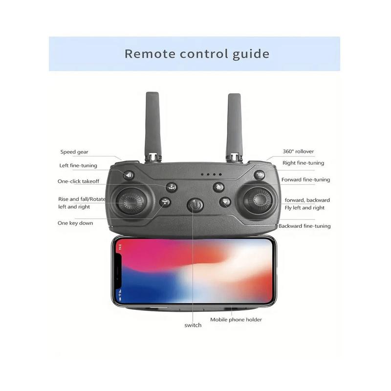 【Ships Today】Drone With Camera For Adults, 1080p HD Foldable Drone With Stable Hover, 60° Flips, 3-Gear Speeds, One Key Take Off/Land, Toys Gifts, Beginner For Christmas Gifts