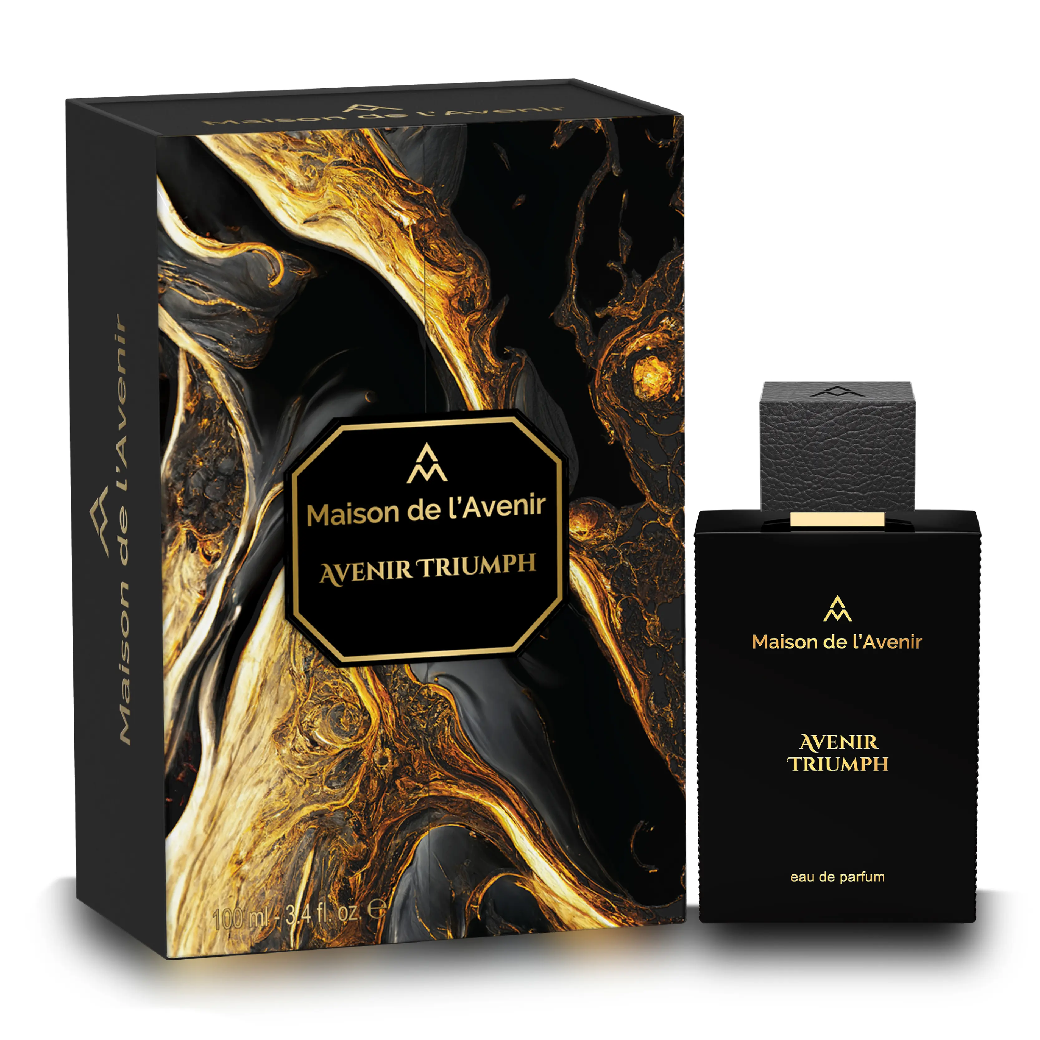 Maison de l'Avenir Triumph Unisex Eau de Parfum - 100 ml Long Lasting Citrus Spicy Perfume, Single Item - Notes of Grapefruit, Mint, Jasmine, Violet, Amber - Ideal Birthday Gift, 100 Ml Perfume