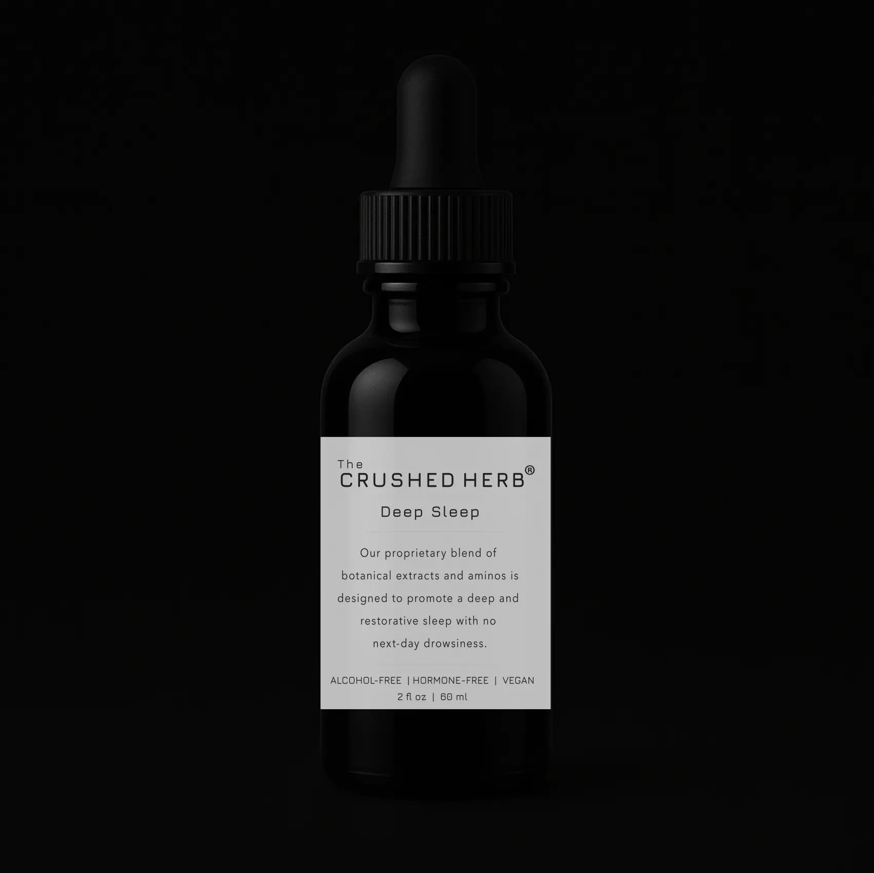 The Crushed Herb Deep Sleep – 2 fl oz & 4 fl oz Glycerite Tincture | 10:1 98% Purity Herbal Extracts & Amino Acids for Natural Relaxation & Sleep Support | Alcohol-Free & Hormone-Free | Apigenin (Chamomile), Lemon Balm, Gotu Kola, Ashwagandha,  & Glycine