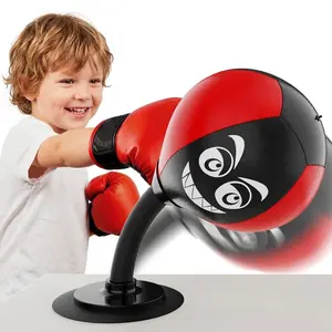 Desktop Boxing Speed Ball Set with Suction Cups, Boxing Speed Trainer, High Performance Training Punching Bag, Stress Relief for Kids & Adults, Home Office Use, Prefect Gift for Kids, Friends & Partners