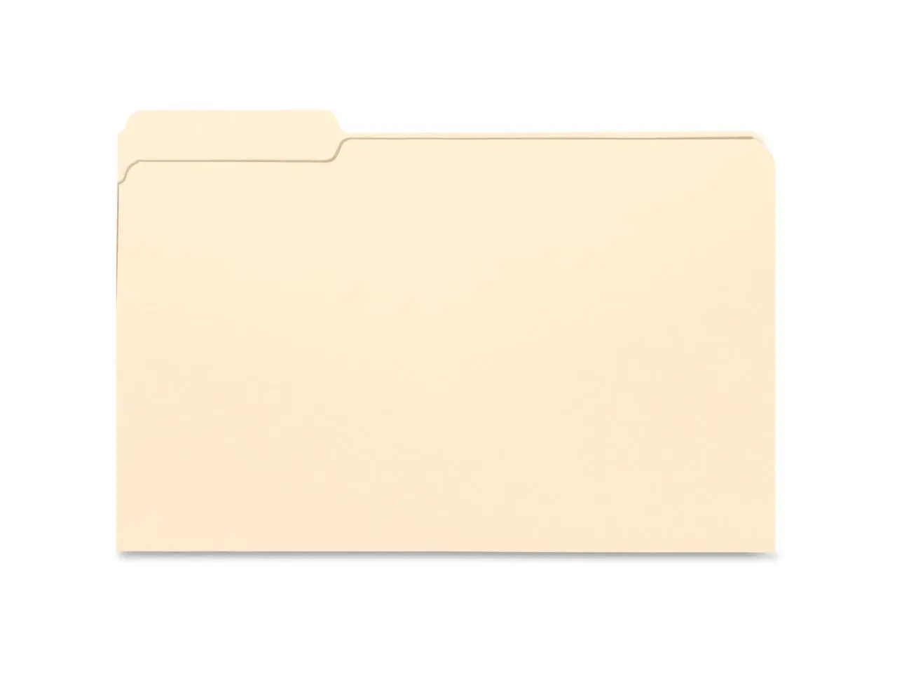 Business Source Legal-size 1/3-cut Manila File Folders