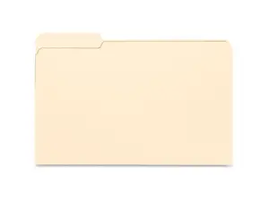 Business Source Legal-size 1/3-cut Manila File Folders