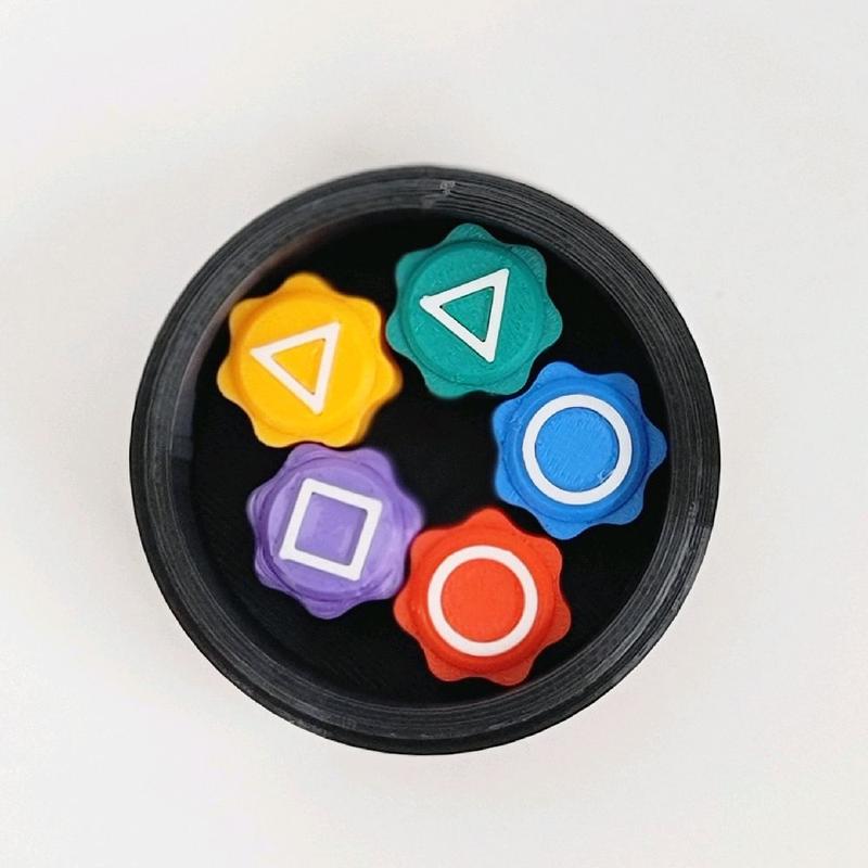 Squid Game Gonggi + Container + Traditional Korean Jacks Board Game, Mini-Game for Collectors & Cosplay, Perfect Gift, Stone Catching Game Gong Gi