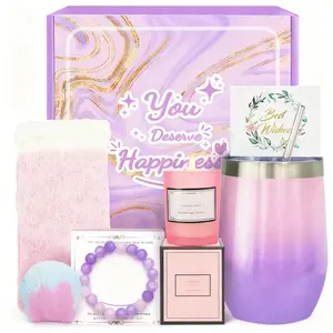 Elegant Romantic Gift Set for Women, Scented Candle and Ceramic Mug Gift Box, Unique Birthday Christmas Valentine's Day Gifts for Girlfriend, Mom, Bestie, Heartwarming Aesthetic Spa Gift Basket