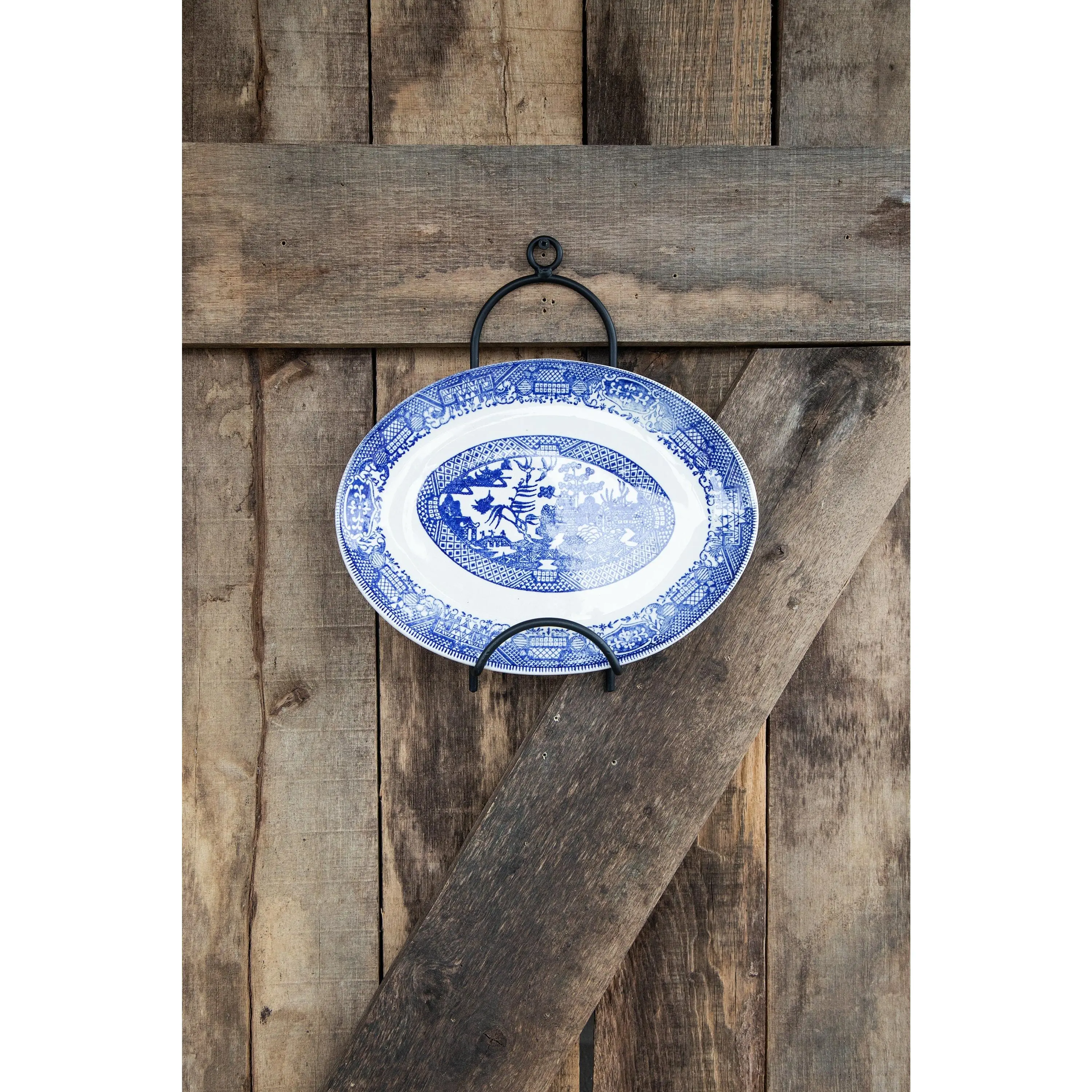 Wrought Iron Hanging Plate Holder- Amish Made