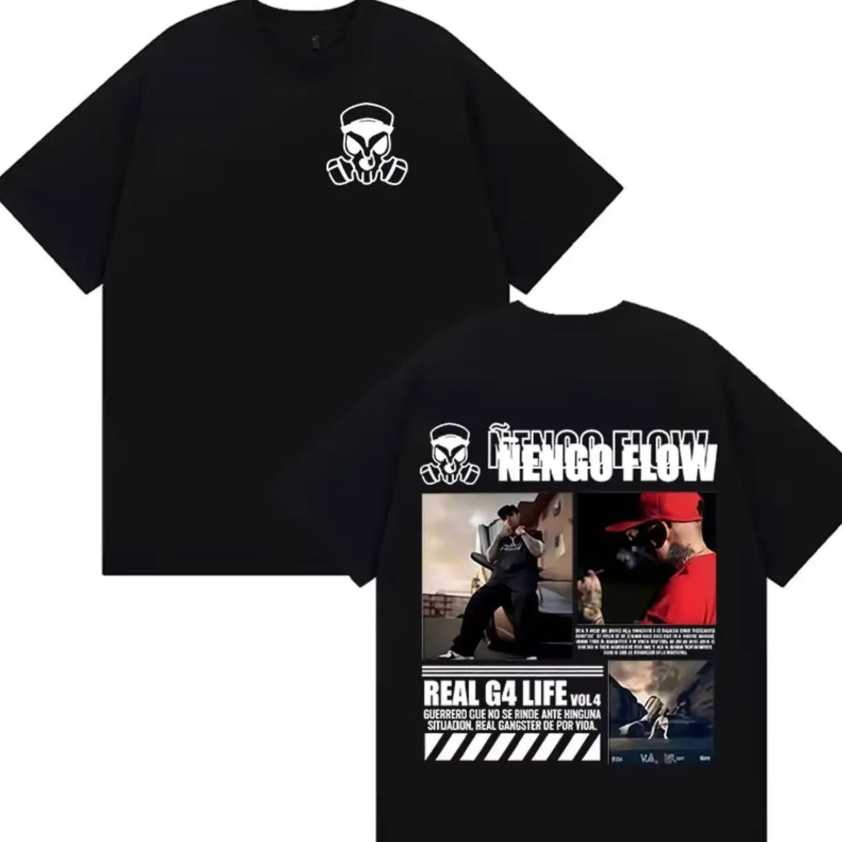 Rapper Nengo Flow Real G4 Life Tour Fashion Design T Shirt Mens Women Fashion Hot Sale T Shirts Vintage   Cotton T-shirt W