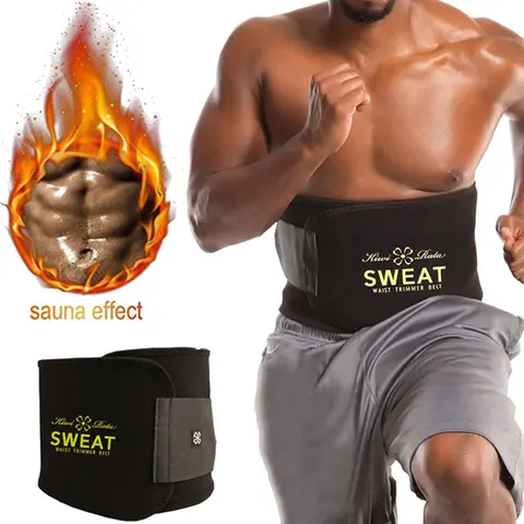 Menswear Body Shaper Shapewear Neoprene Sweat Belt Tummy Control Compression Waist Trainer Sports Exercise Girdle Bands Gym Grid Workout Waistband Workout Accessories Shell Fitness Sauna