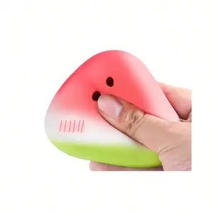 Watermelon-Shaped Squeeze Toy, Breathable & Kneadable Stress-Reliever, Fun Slow-Rebound Design, Perfect Desktop Accessory