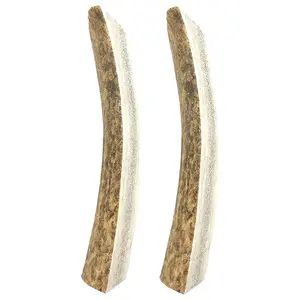 Heartland Antlers Small Split Elk Antler Dog Chews – 2 Pack | 4" | 1–2 oz Each | For Dogs 5–25 lbs | Natural, USA Made
