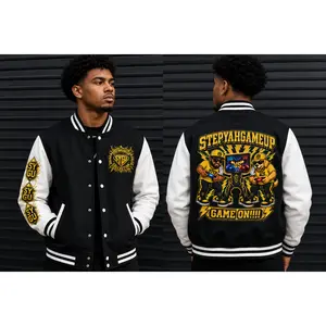 StepYahGameUp — Game On!!!! | Unisex Letterman Jacket