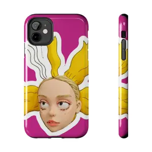 Cynthia Phone Case - Rugrats Inspired with Hot Pink Background