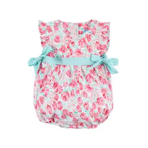 Sweet Tulips Pink Avery Bubble - Spring Outfit for Baby & Toddler Girls