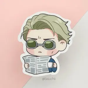 Grumpy Morning Coffee Anime Vinyl Sticker