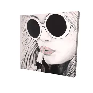 212 MAIN Incognito Figurative High-Def Wall Art Print, 24x24 in, Artwork for Living Room Home Decor - Home Supplies
