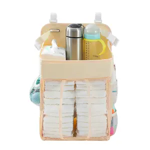 Diaper storage bag, baby crib storage bag, toy storage, baby products storage bag