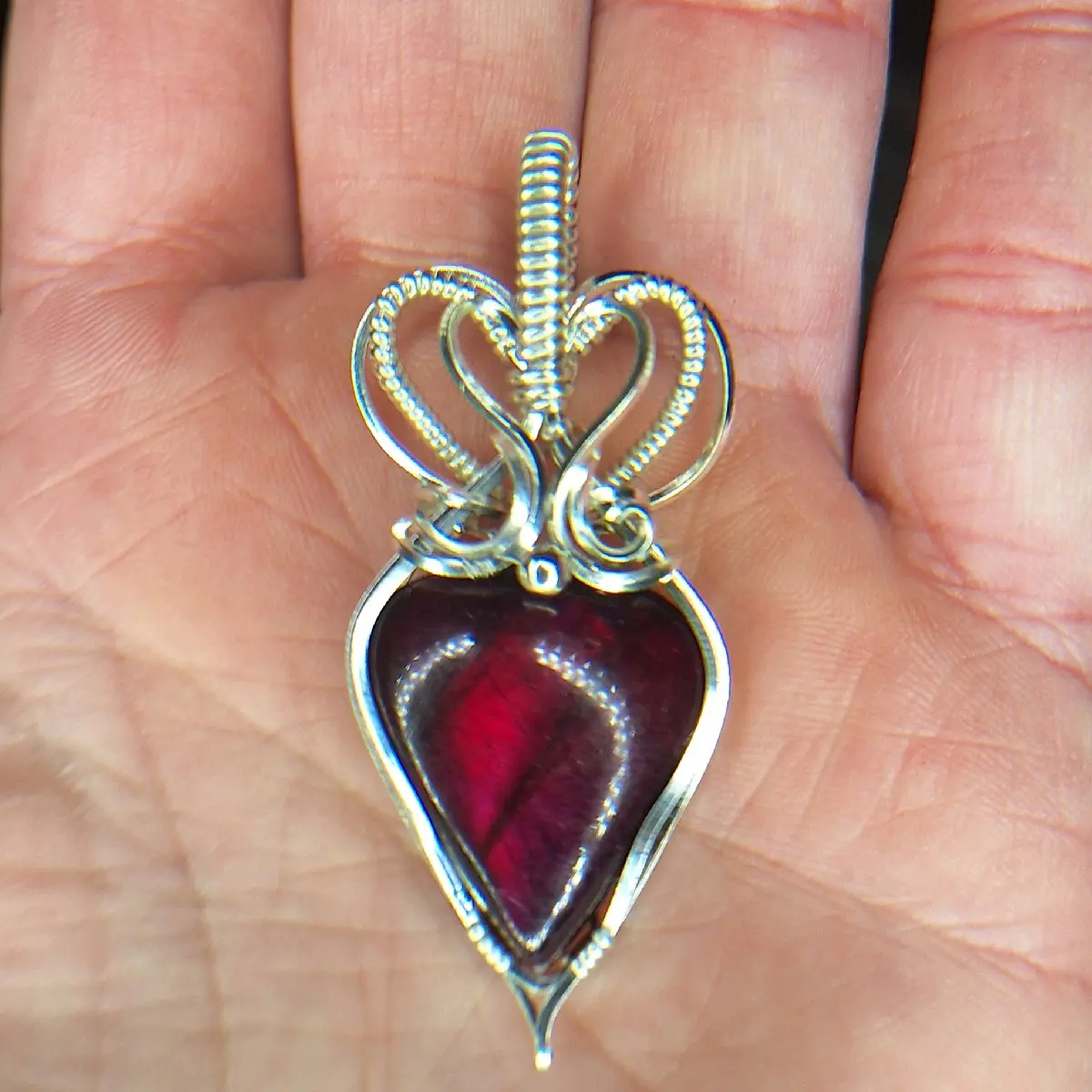 Handmade wire wrapped Pendant