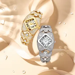 Dayand Night Women’s 35mm Elegant Analog Rhinestone Wristwatch - Glamorous Style, Roman Numeral Dial, Mineral Glass Face, Quartz Movement, 30M–50M Water Resistant, Gold & Silver Color Options, Buckle Clasp Closure, Suitable for Any Occasion Wear