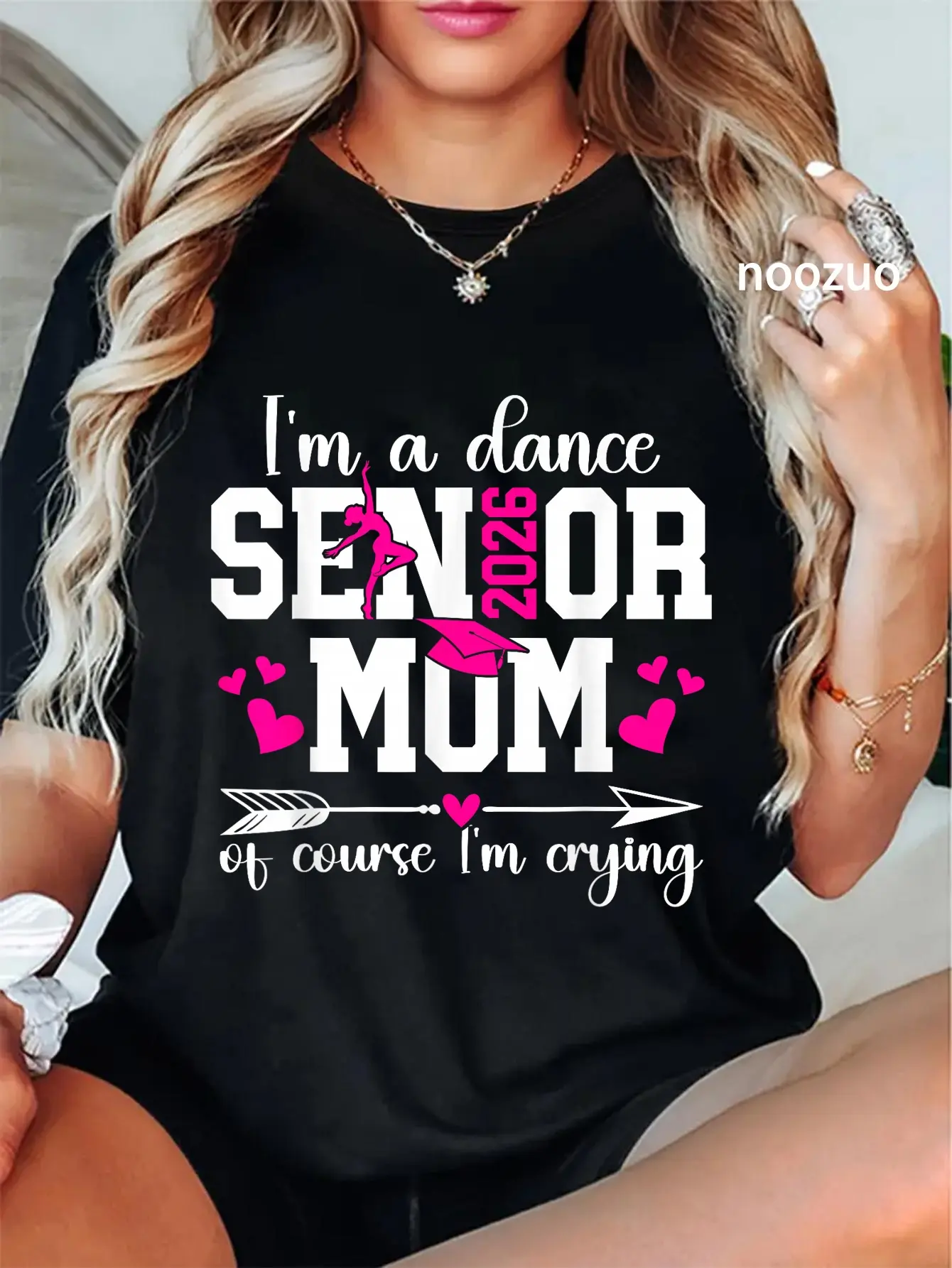100% Cotton I'm A Dance Senior Mom of A Senior Dancer Mama 2026 T-Shirt