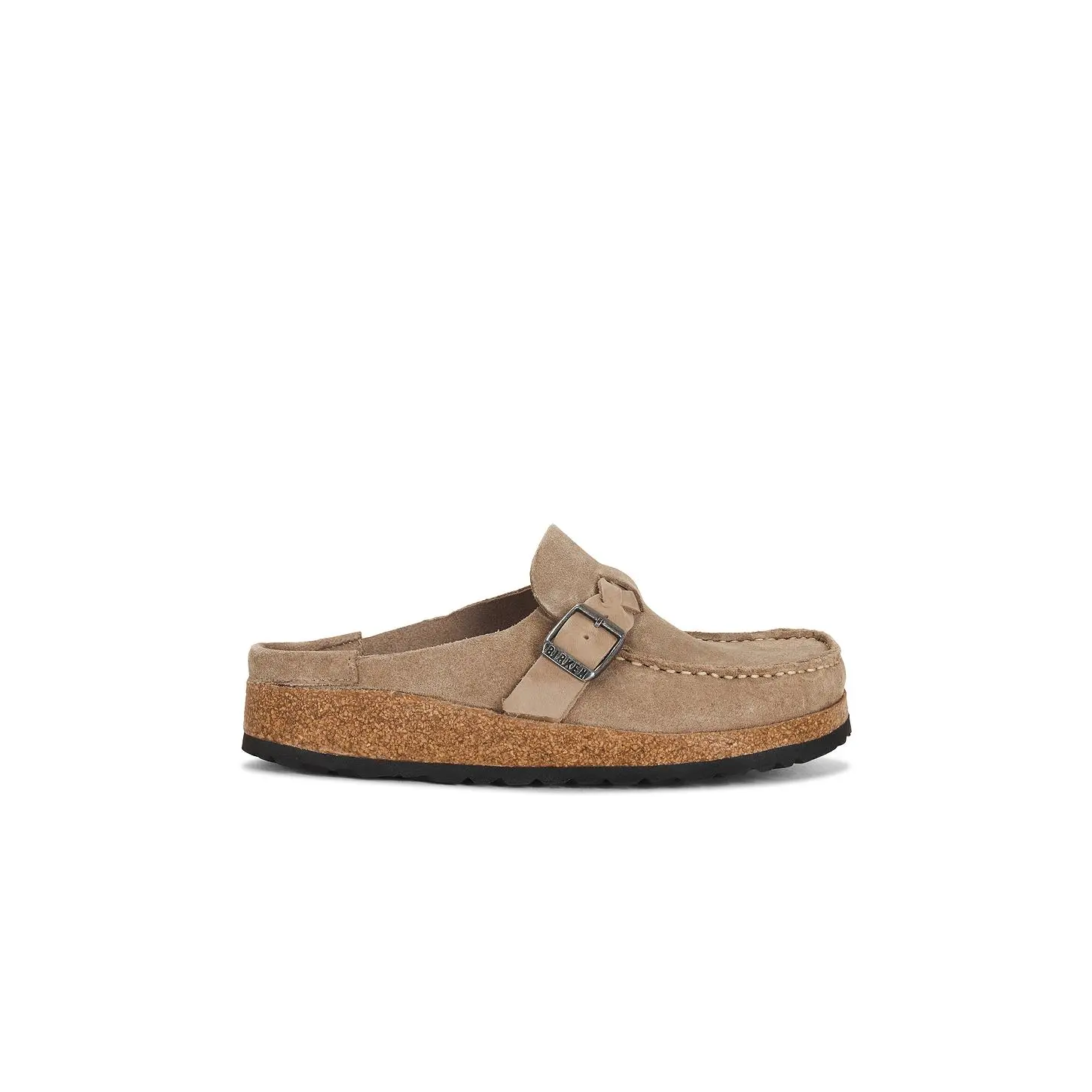 Women's BIRKENSTOCK Buckley Braid Suede Clog, Taupe Footwear for Women