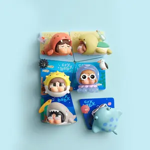 【2】POP MART CRYBABY Cry Me An Ocean Fridge Magnet Series