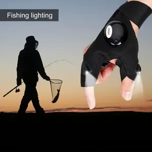 Hands-Free LED Flashlight Gloves - Durable & Water-Resistant Outdoor Repair Fishing Camping Essential Work Bright Reliable Light Source