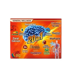 Hierro 20 en 1 Antioxidants Formula Mejorada with  & 10 Microbotellas