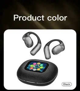OWS Open Ear Wireless  with Smart Touchscreen Case, High-Fidelity Sound Bluetooth Earbuds, Premium Bass Sports Earphones for iPhone Android
