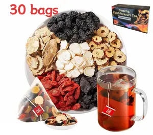 Organic Ginseng Kidney Cleansing Tea Natural Herbal Formula Health Tea for Men & Women Ginseng Eight Treasure Tea Traditional Chinese Kidney Wellness Tonic 30 Bags