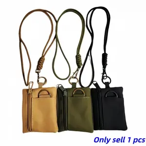 Outdoor Tactical Multifunctional Durable Hanging Rope Earphone Bag, 1 Count Bank Card Bag, Men's Sports Credit Card Bag, Outdoor Sports Accessories Bag, Audio, Multifunctional Storage Bag
