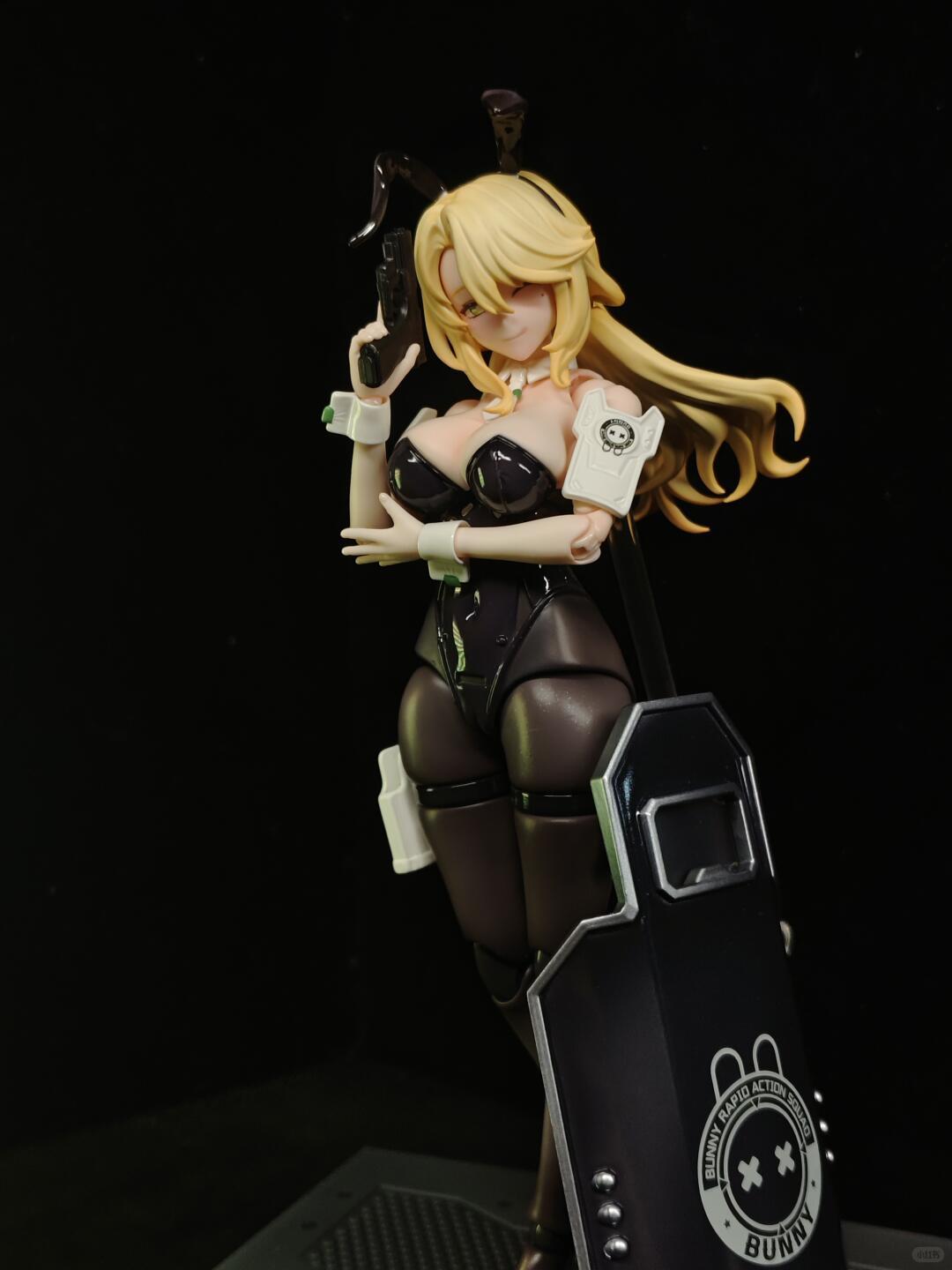Funtasy Planet Erena Bunny Girl Mecha 1/12 Scale Anime Action Figure, Articulated with Pre-Assembled DIY Gear Kit, Pro-Finish Hybrid Fun Tactical Gear Set, Anime Action Figures