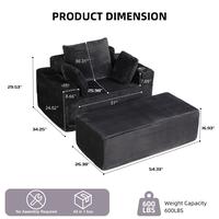 DARK GREY WITH FOOTREST