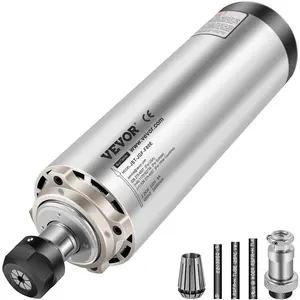 Father's Day Gift VEVOR Air Cooled Spindle Motor ER20 CNC Spindle Milling Motor 2.2KW Spindle Motor 24000 RPM 400 Hz for CNC Router Engraving Milling Grind Machine(220V)