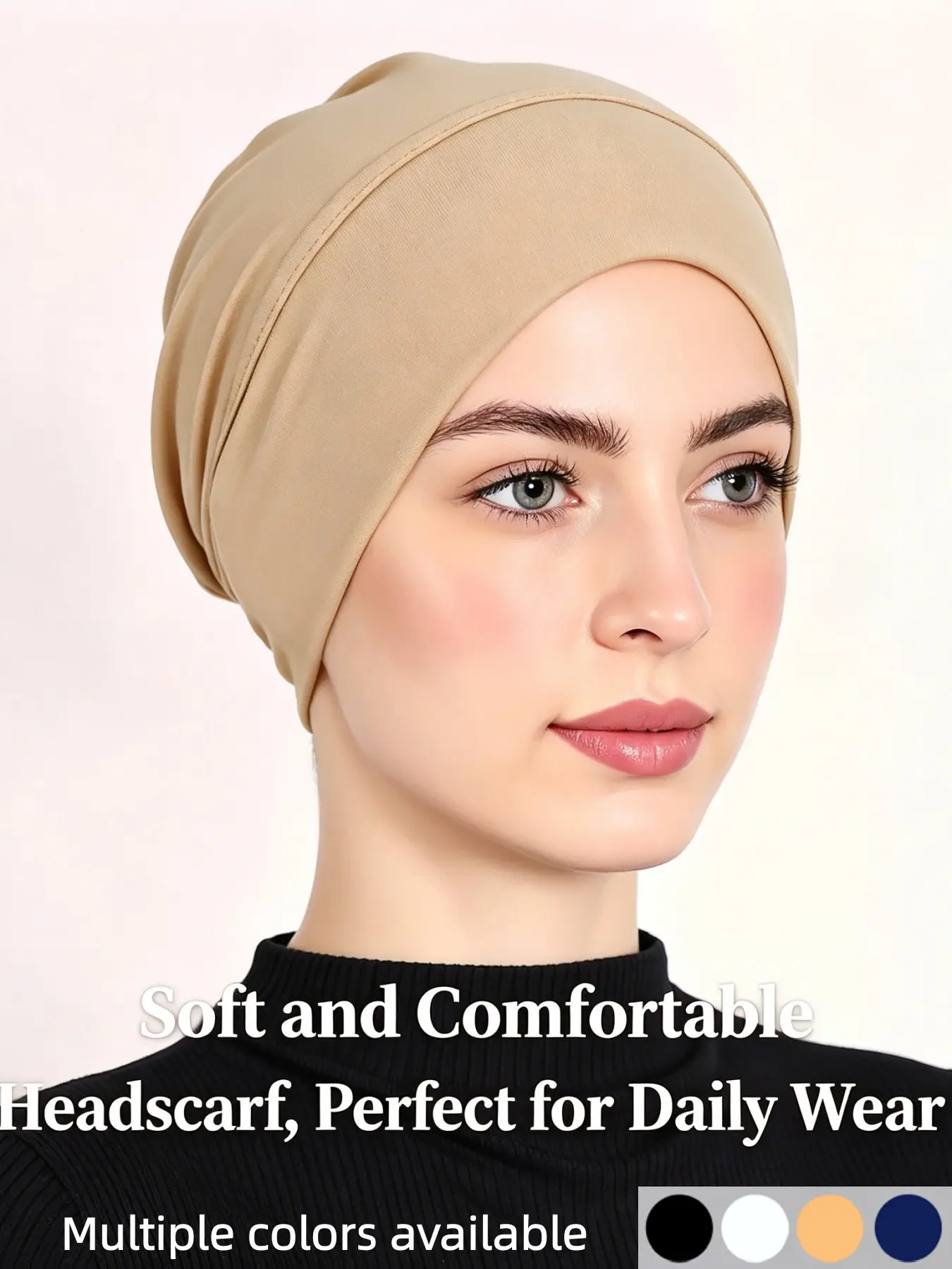 Soft Skin-Friendly Inner Headscarf, Hijab Undercap, Solid Color Versatile Design, Comfortable Breathable Daily Wear, Perfect Accessory for All Occasions