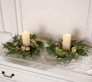 Set of 2 Ornament, Pinecone, and Pine Rings by Valerie