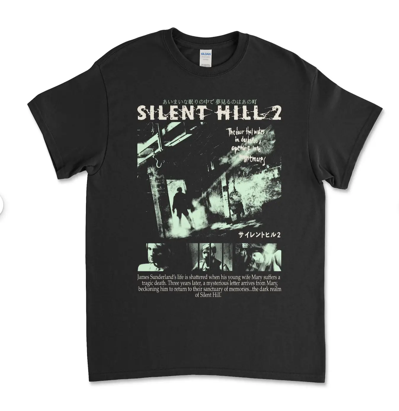 Silent Hill 2 Videogame Black Retro Gaming T-Shirt Tee Menswear Top Underwear Tshirt Streetwear Man Tropical Crewneck Shortsleeve Round Neck Casual